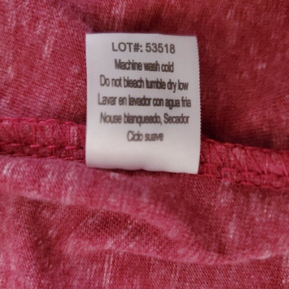 POOF New York Women's Marled Pink Long Sleeve Activewear Shirt Size Small - Picture 6 of 10